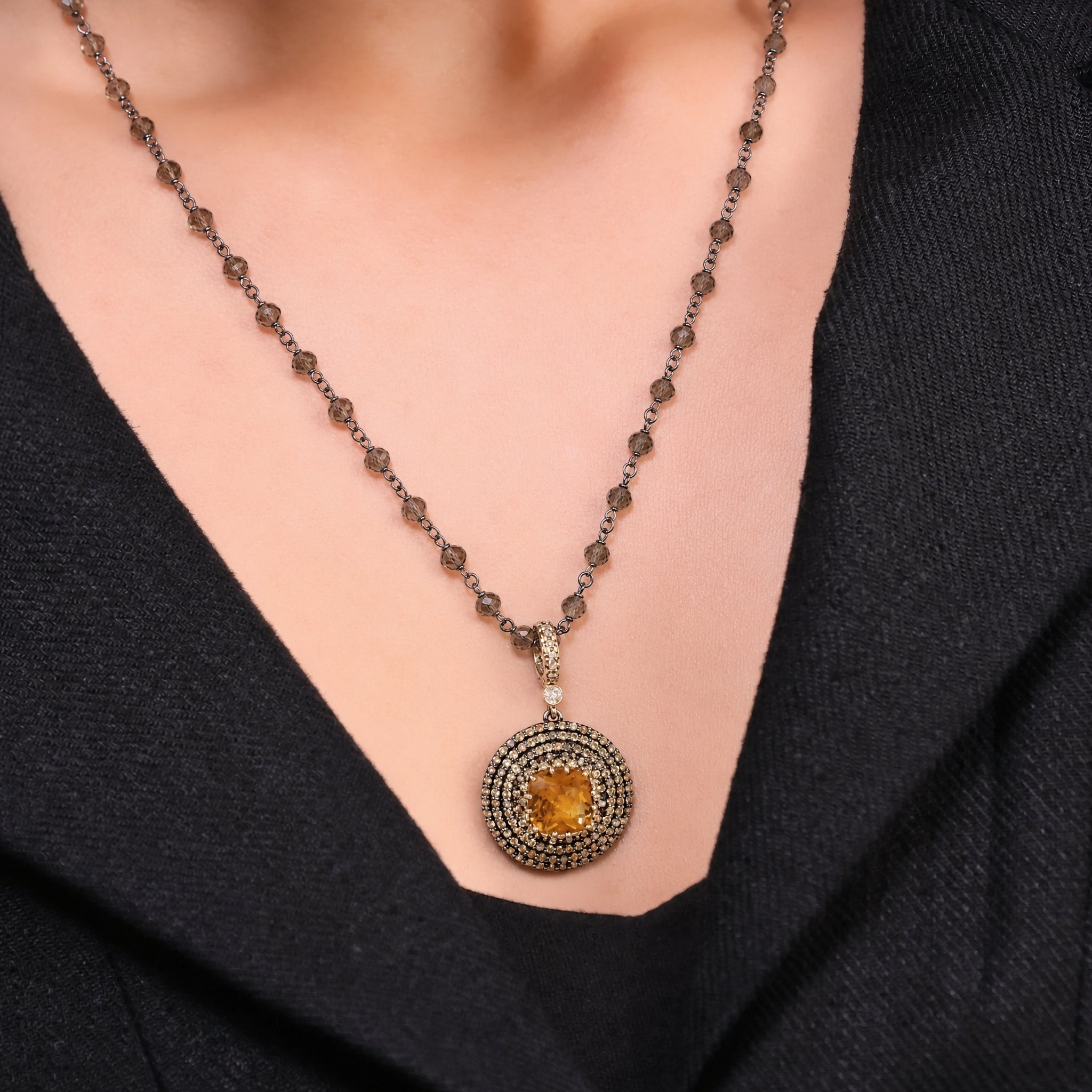 Felix Honey Pendant Necklace