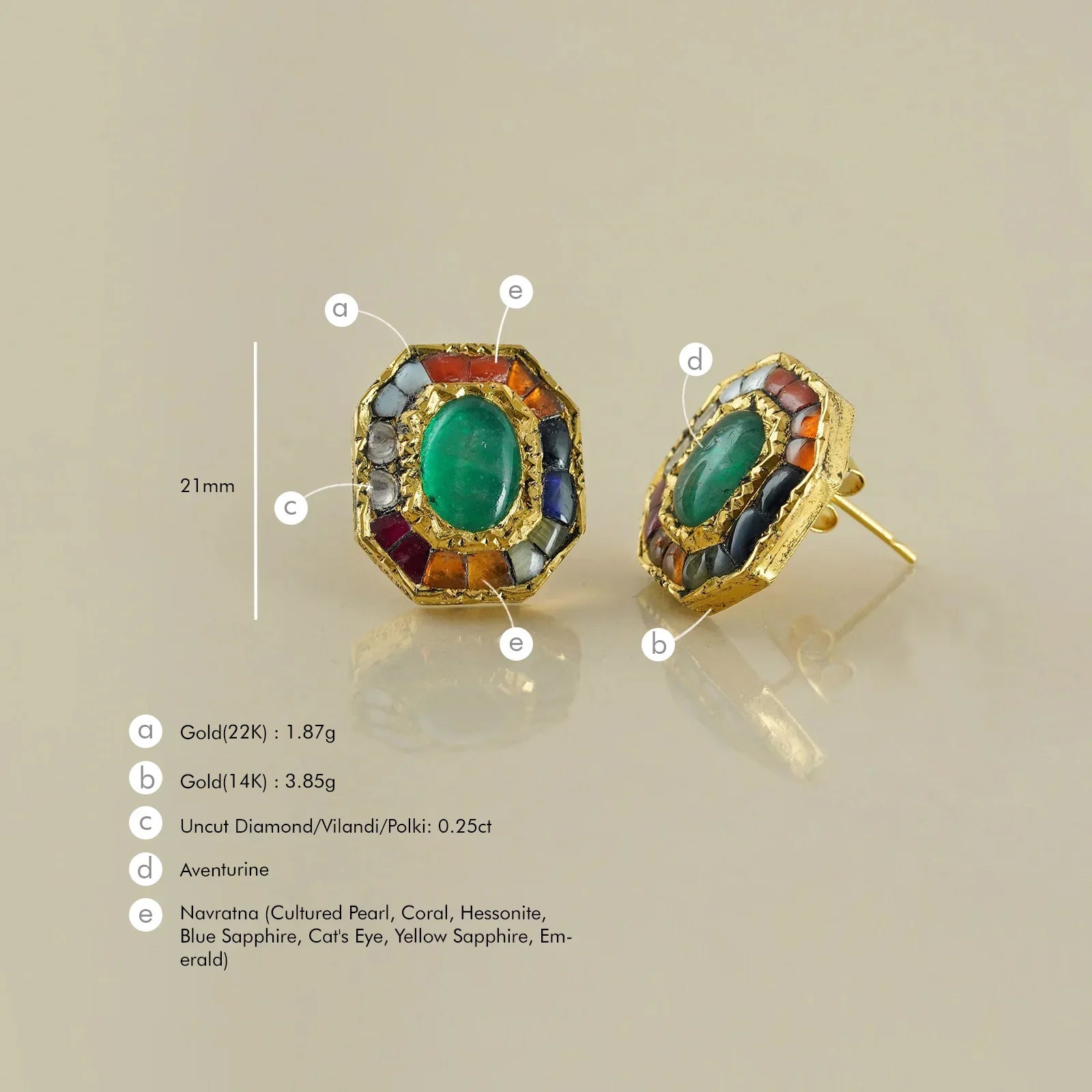 Gwalior Ear Studs