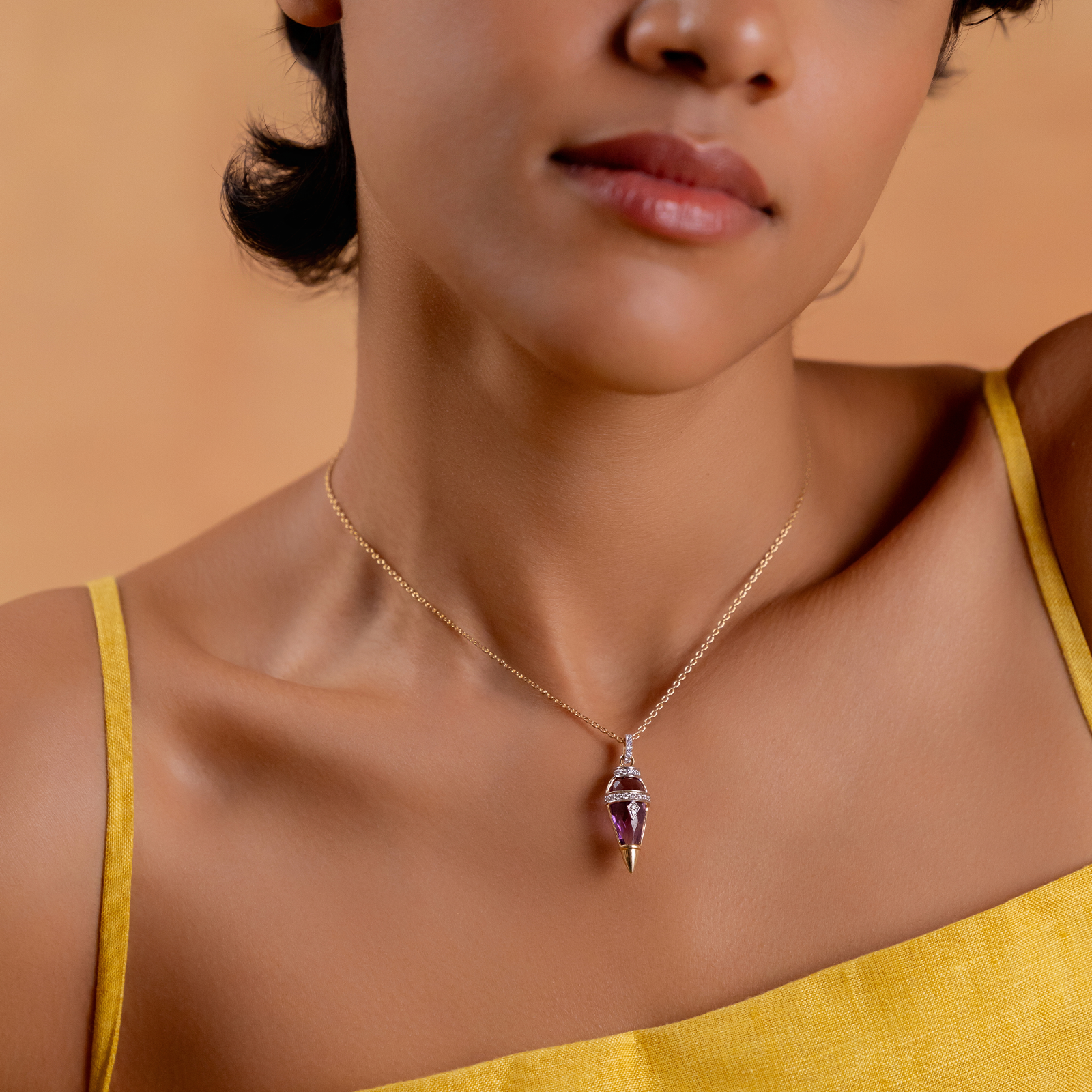 Harmony Orchid Mini Necklace