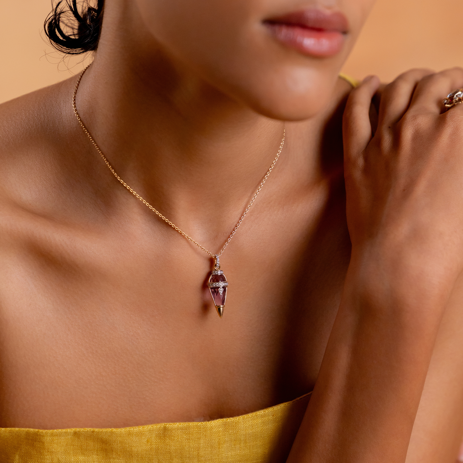 Harmony Orchid Mini Necklace