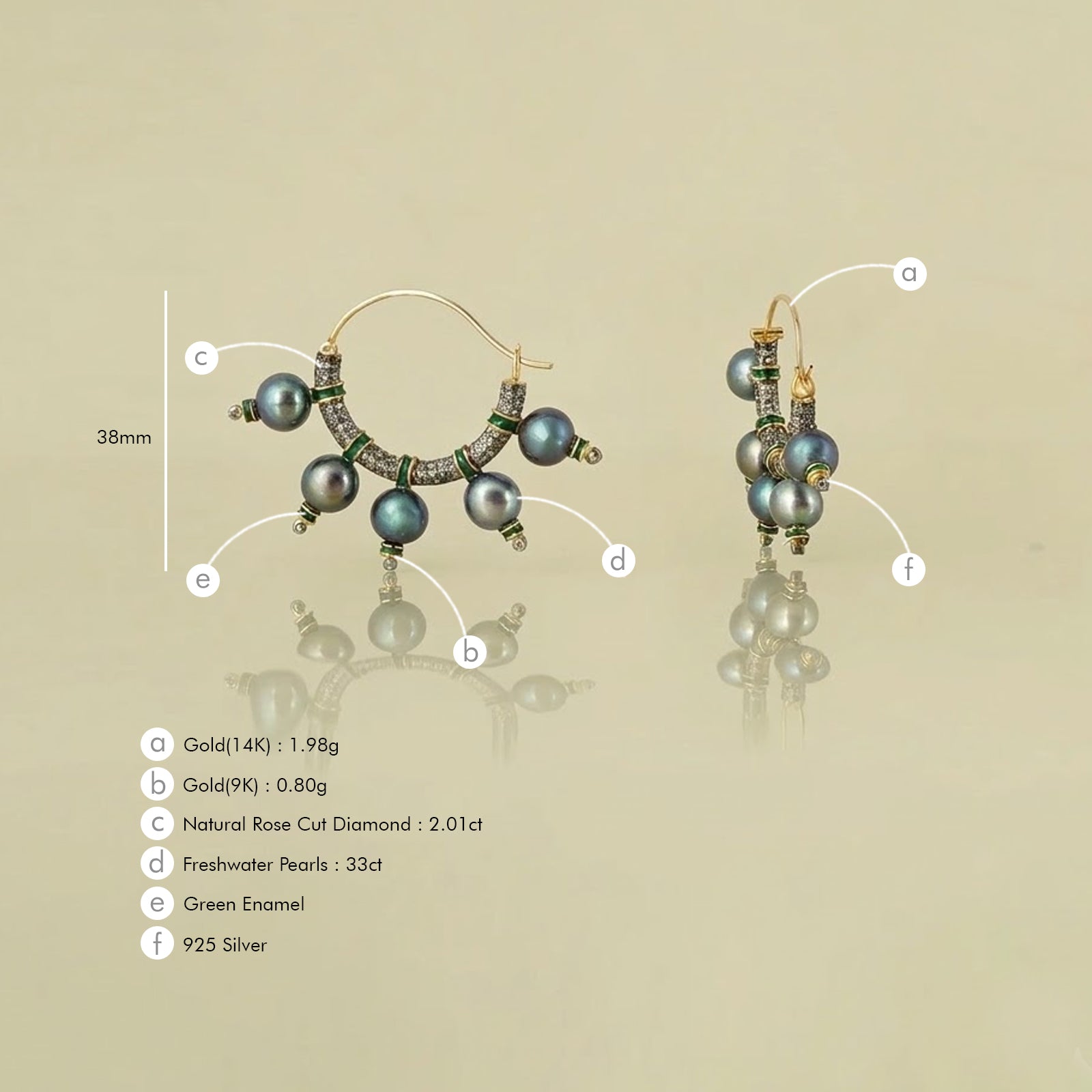 Jennie Ash Hoop Earrings