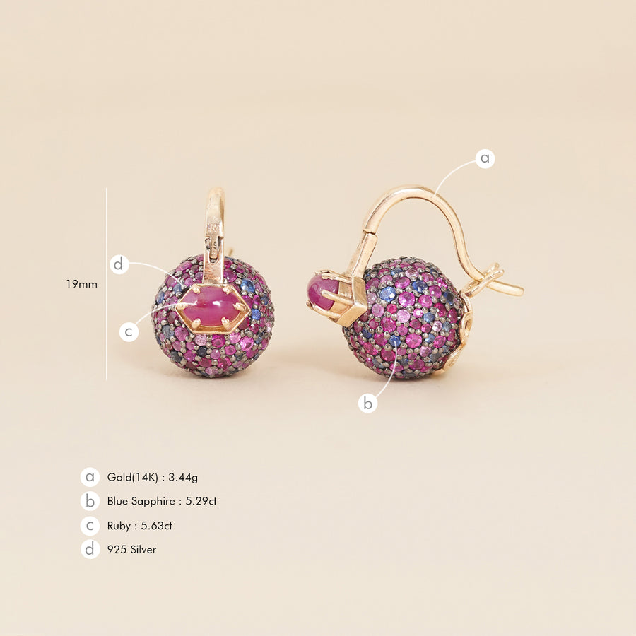 Jude Orchid Earrings