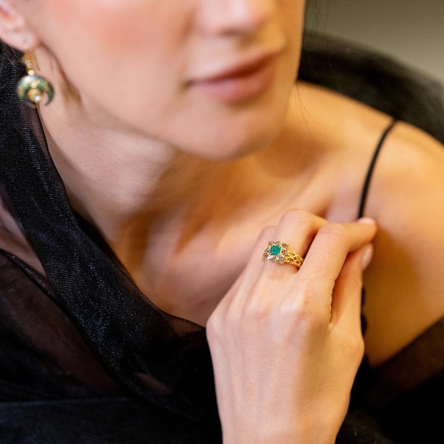 Julia Emerald Ring