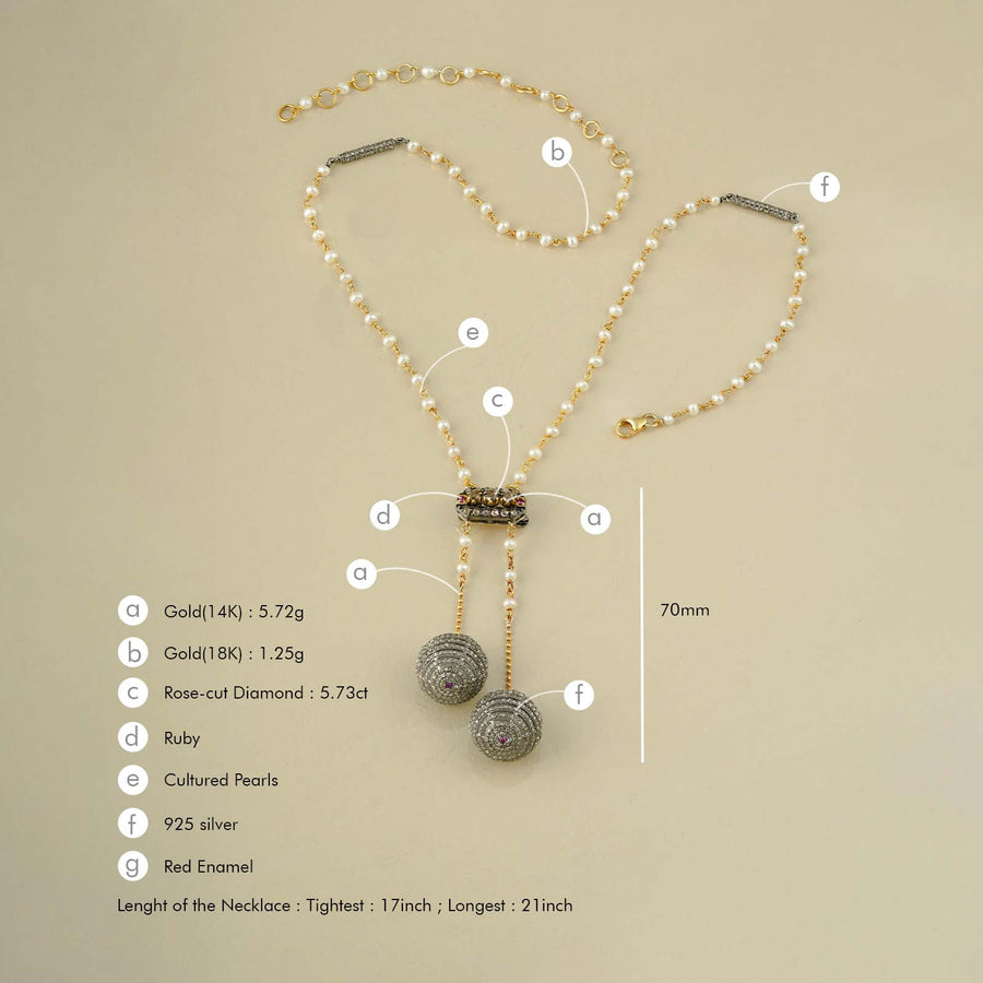 Luna Brooch and Necklace