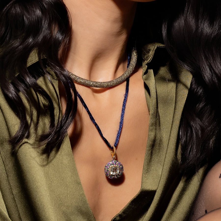 Felix Orchid Pendant Necklace