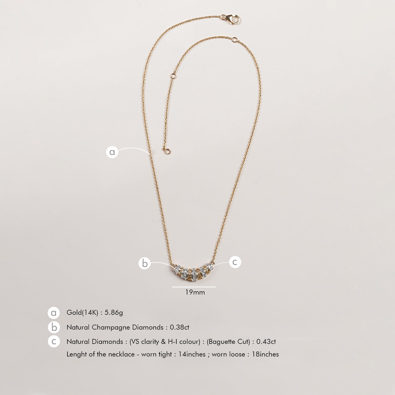 Paris Mini Pendant Necklace