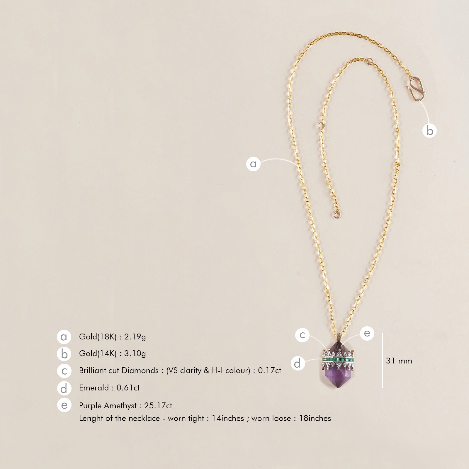 Promise Mini Pendant Necklace