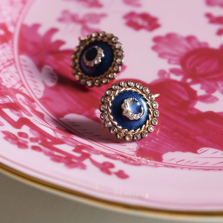 Sarai Mini Cobalt Blue Earrings
