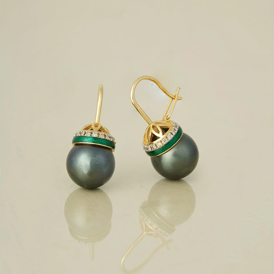 Chloe Tahitian Pearl Earrings