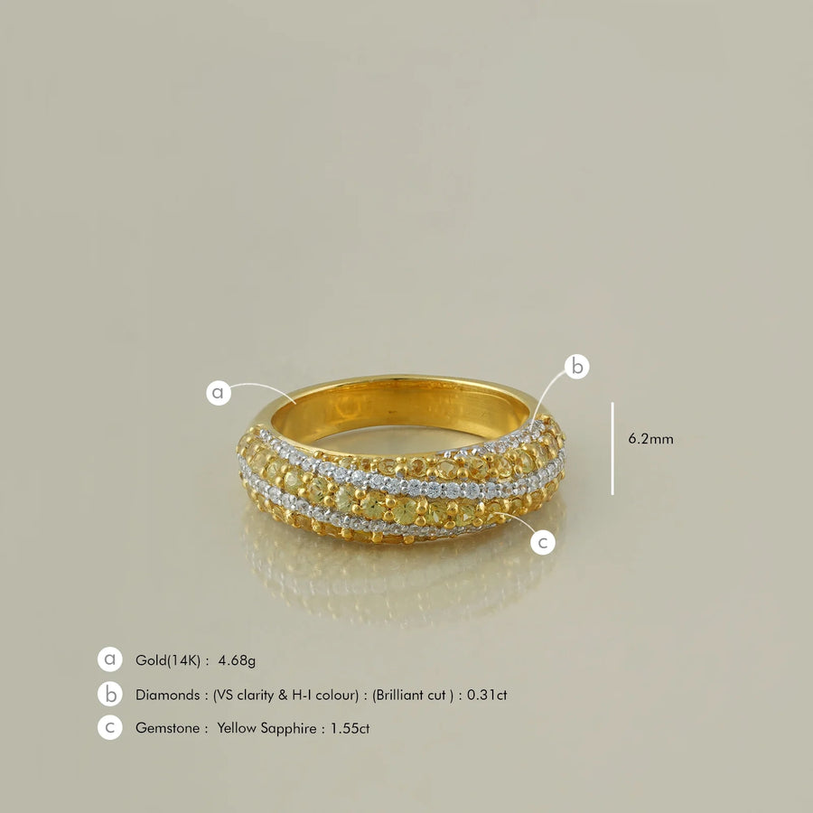 Susan Yellow Sapphire Ring