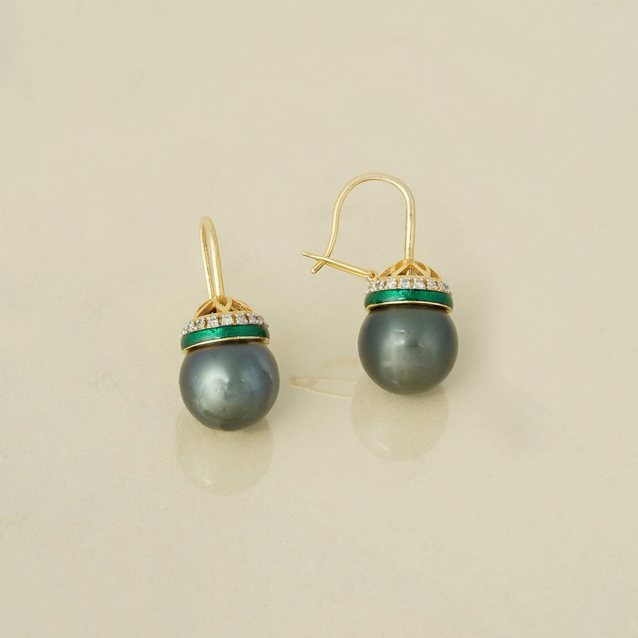 Chloe Tahitian Pearl Earrings