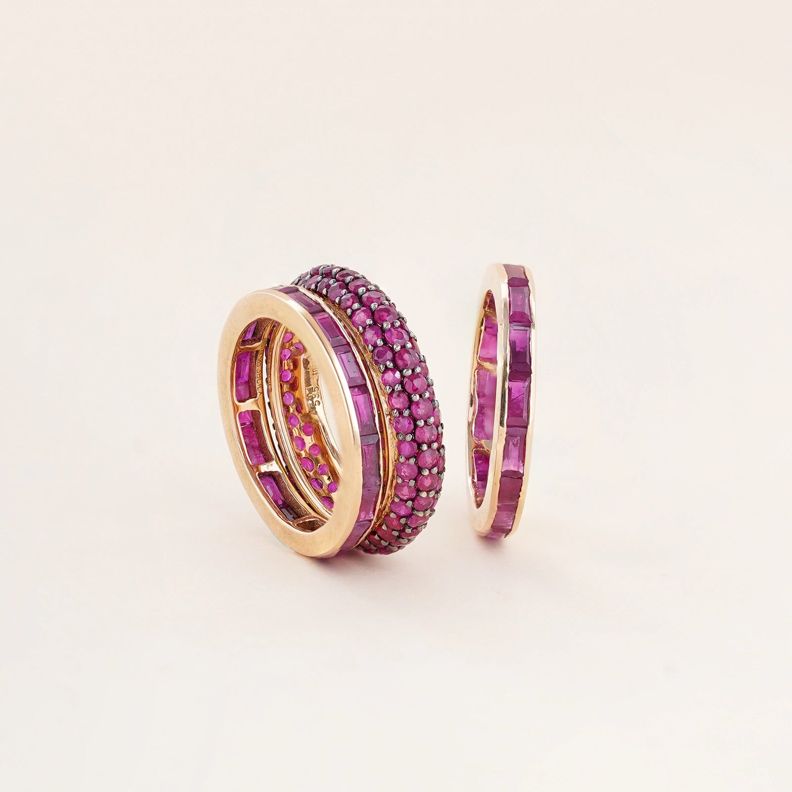 Mila Ruby Ring Set