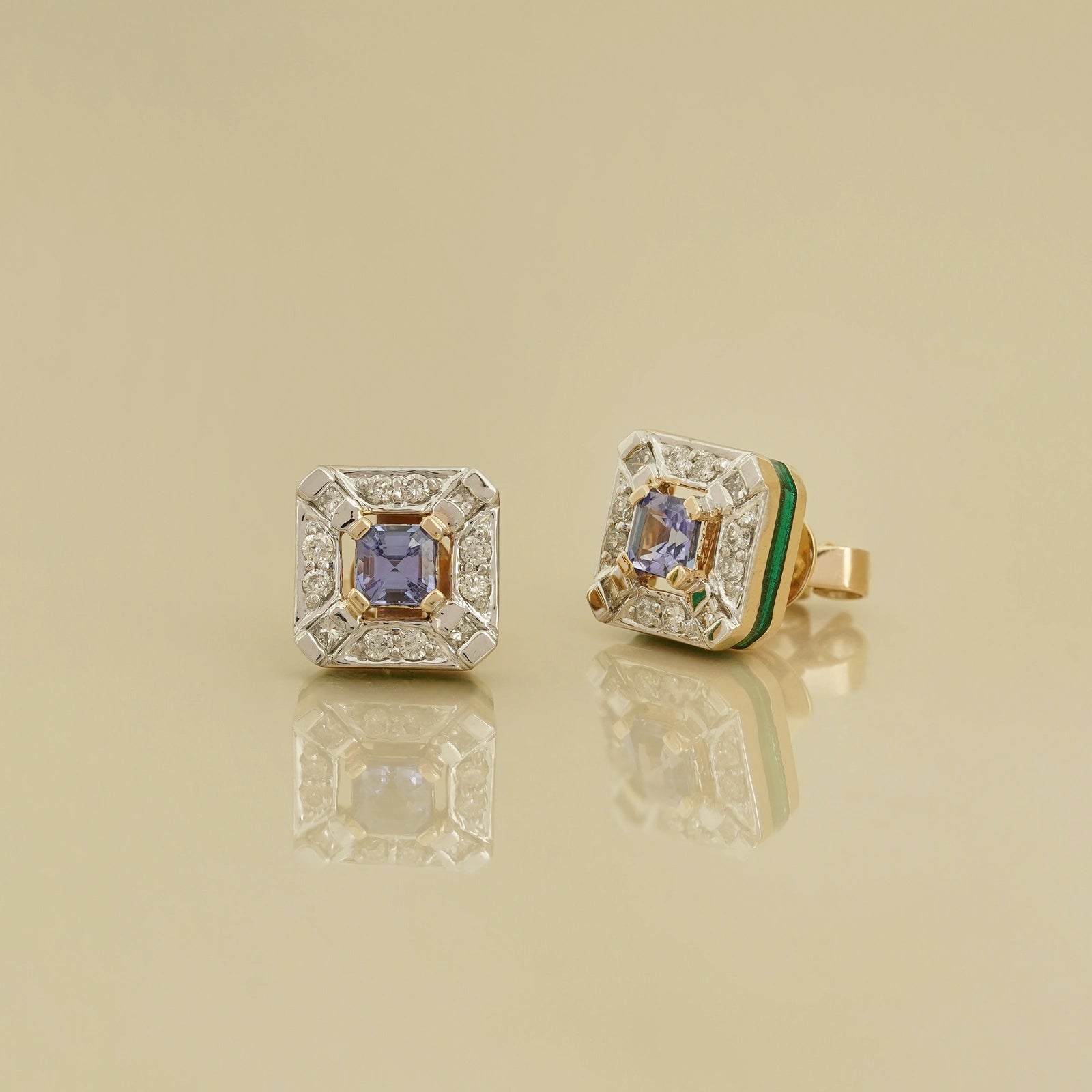Nizam Tanzanite Ear Studs
