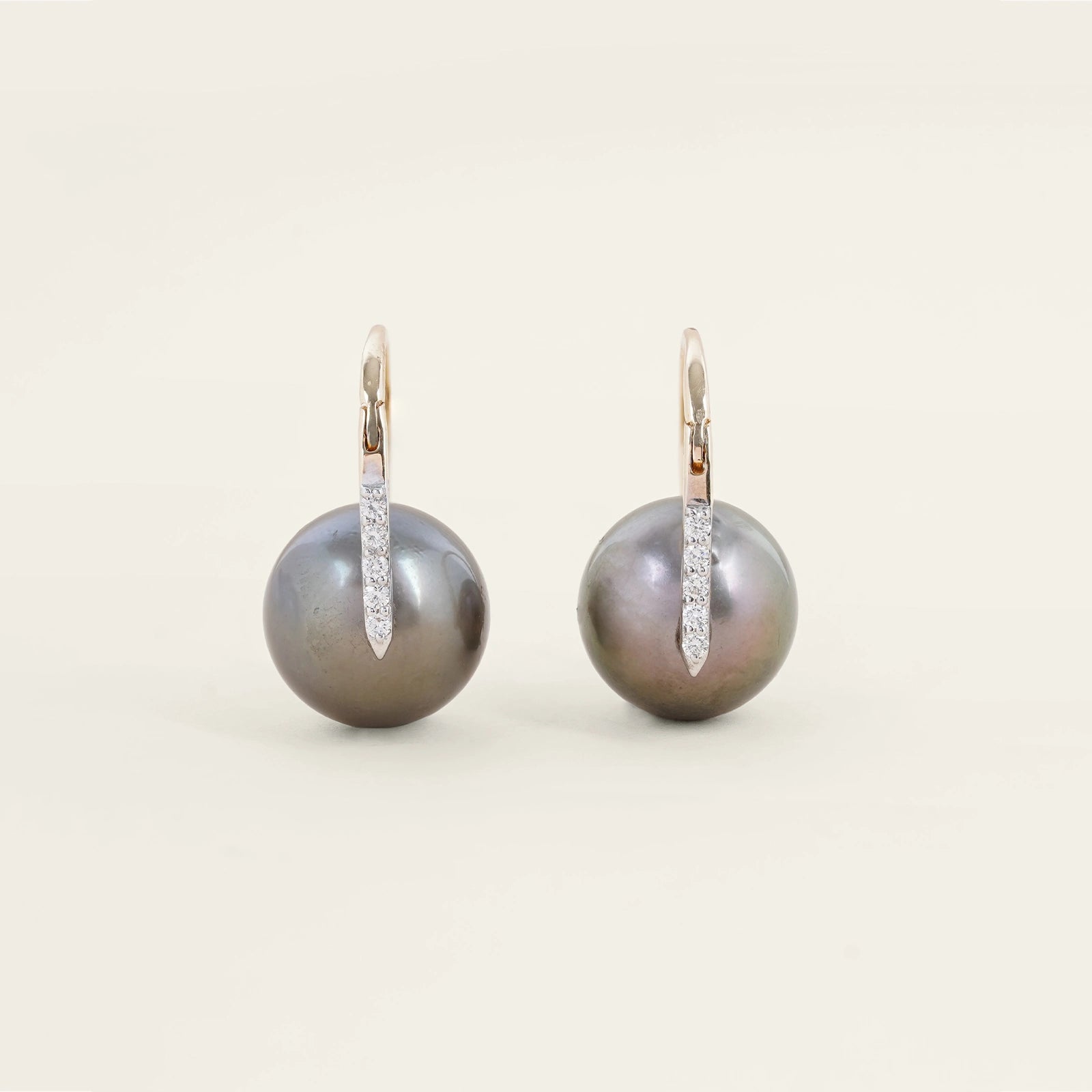 Grace Kelly Tahitian Pearl Earrings