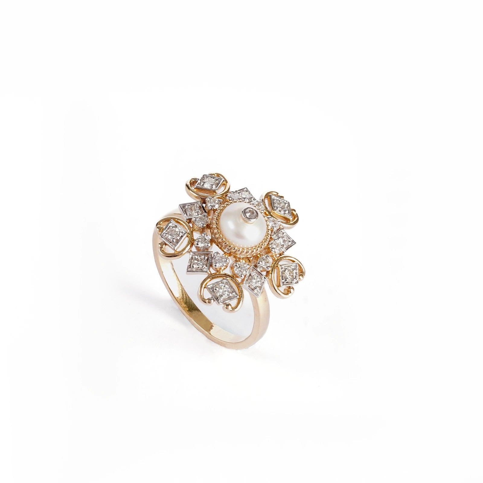 Diamond and Pearl Ring