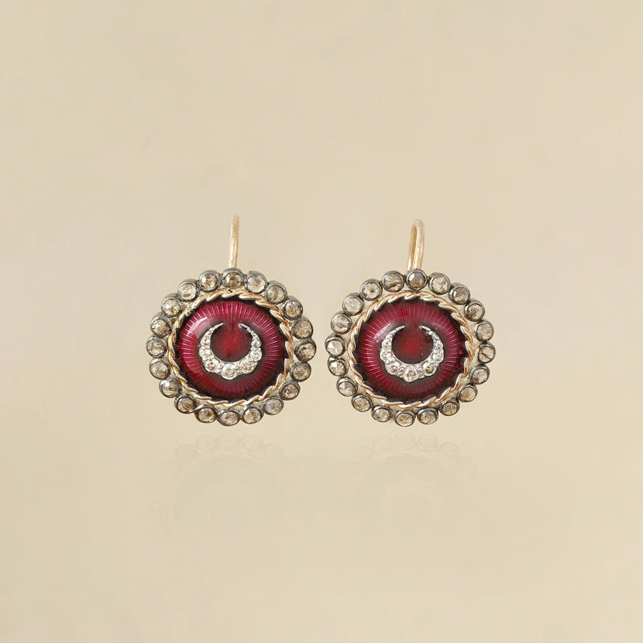 Sarai Mini Crimson Earrings