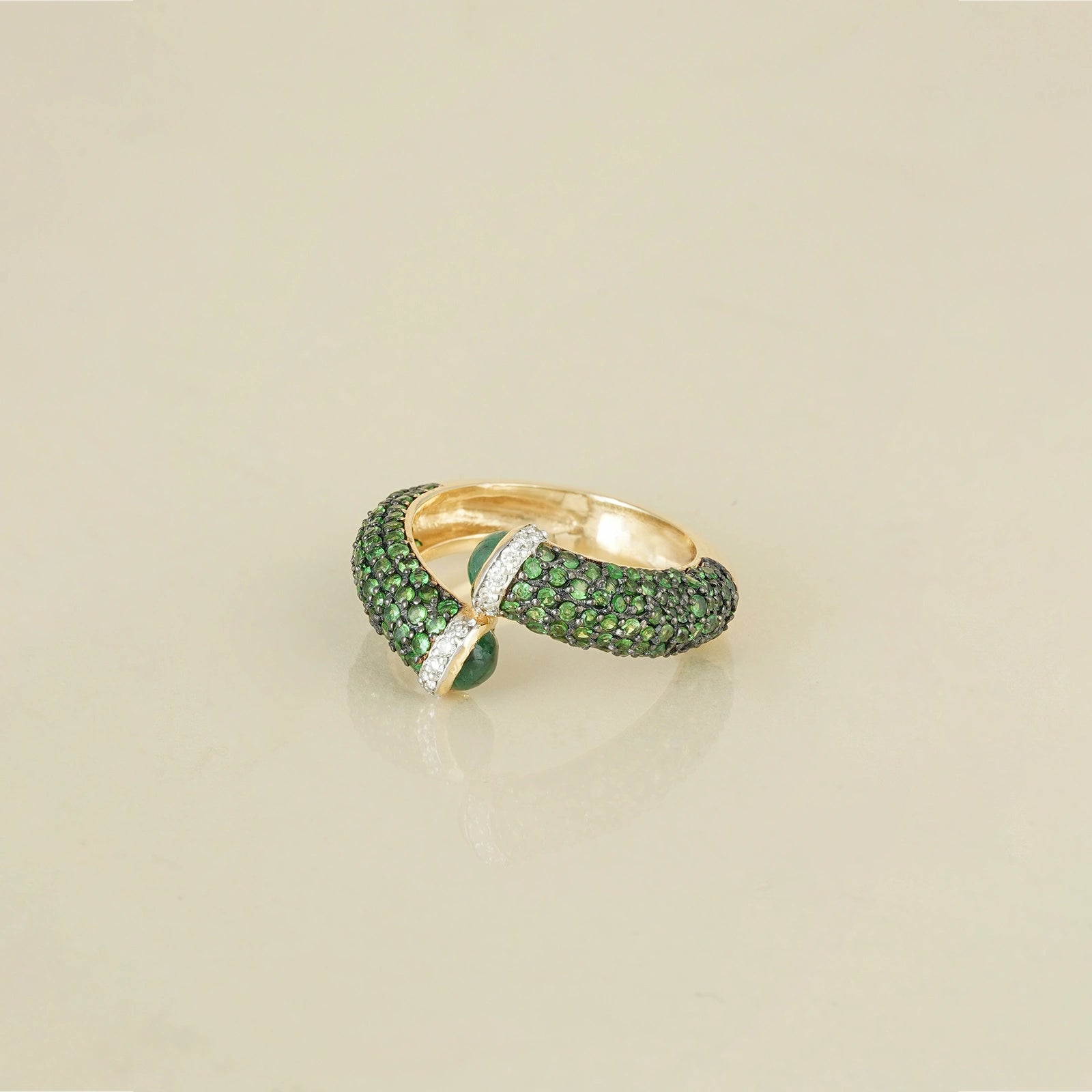 Rosa Emerald Tsavorite Ring