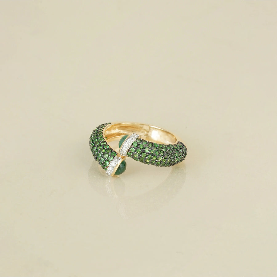 Rosa Emerald Tsavorite Ring