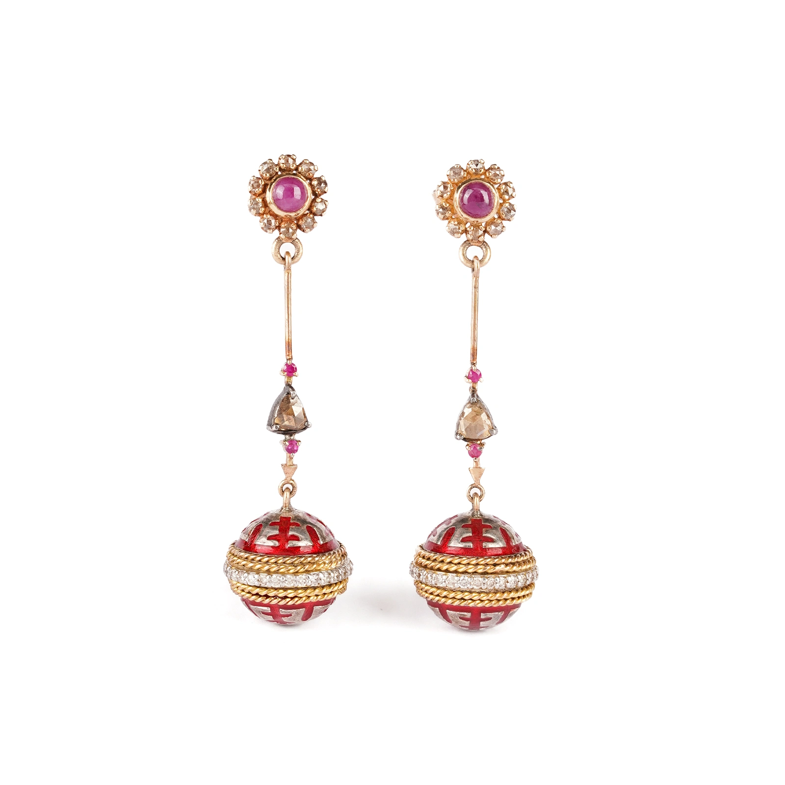 Eva Crimson Earrings
