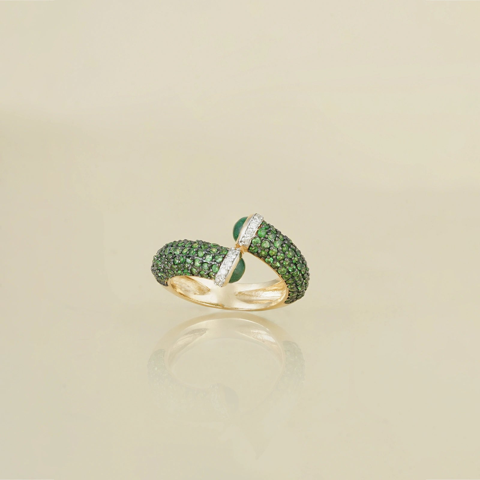 Rosa Emerald Tsavorite Ring