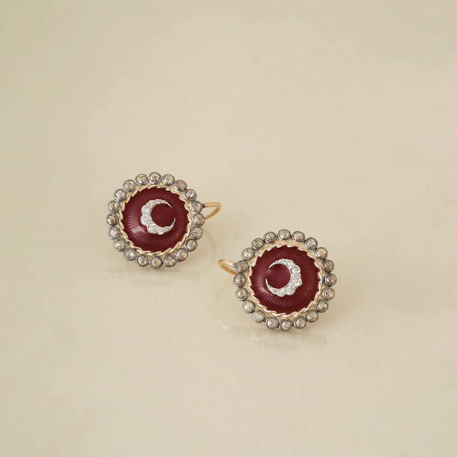 Sarai Mini Crimson Earrings