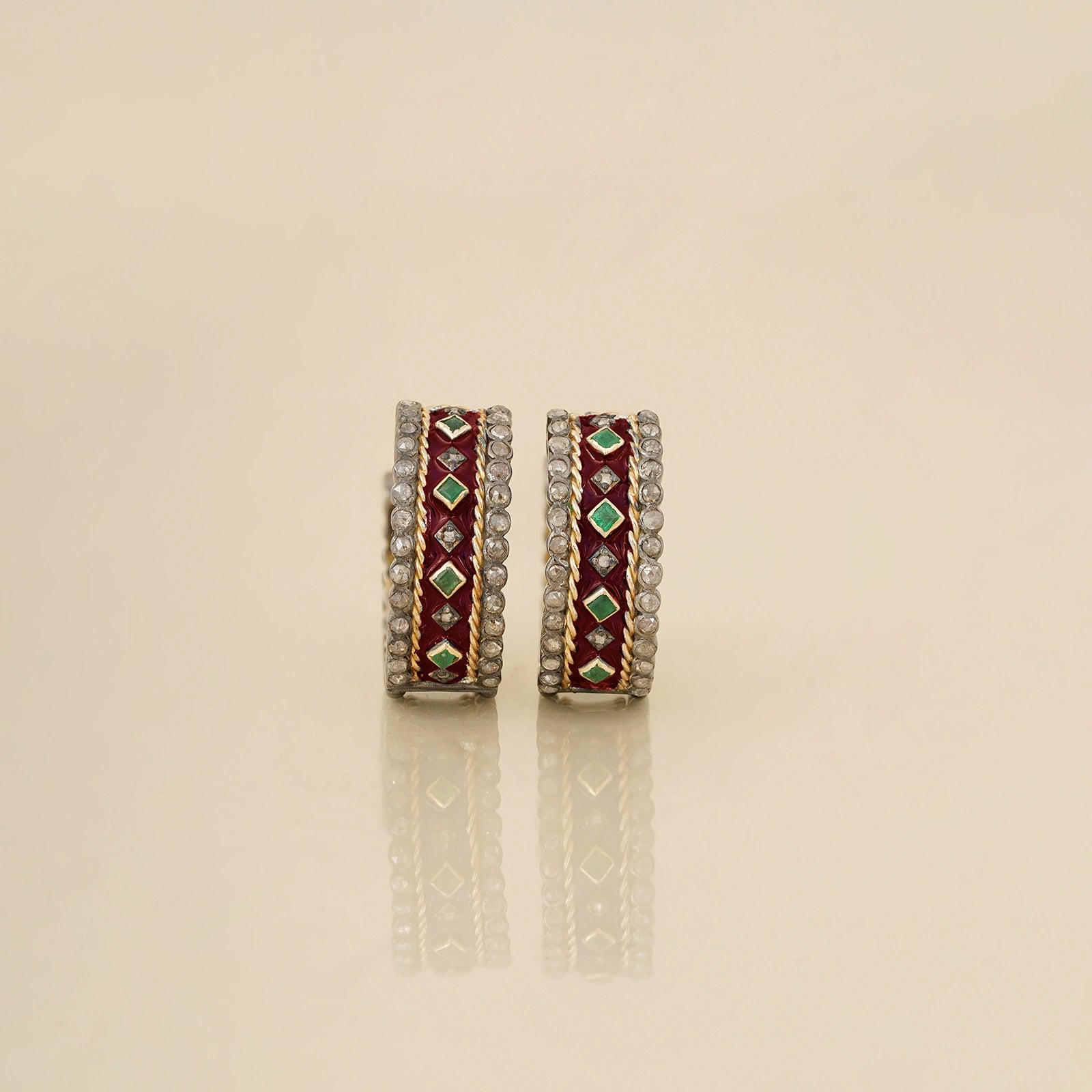 Pavia Crimson Mini hoops
