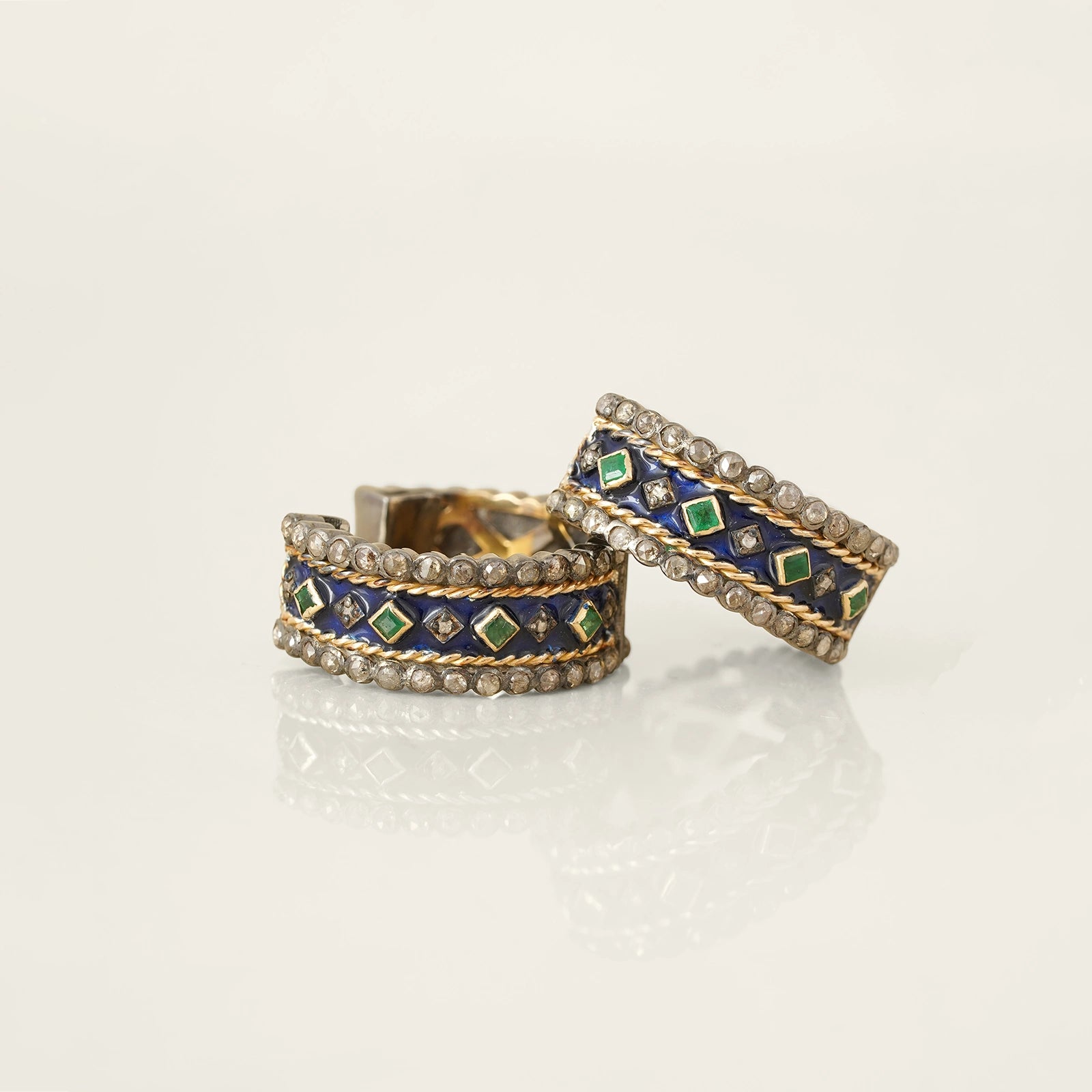Pavia Cobalt Blue Mini Hoops