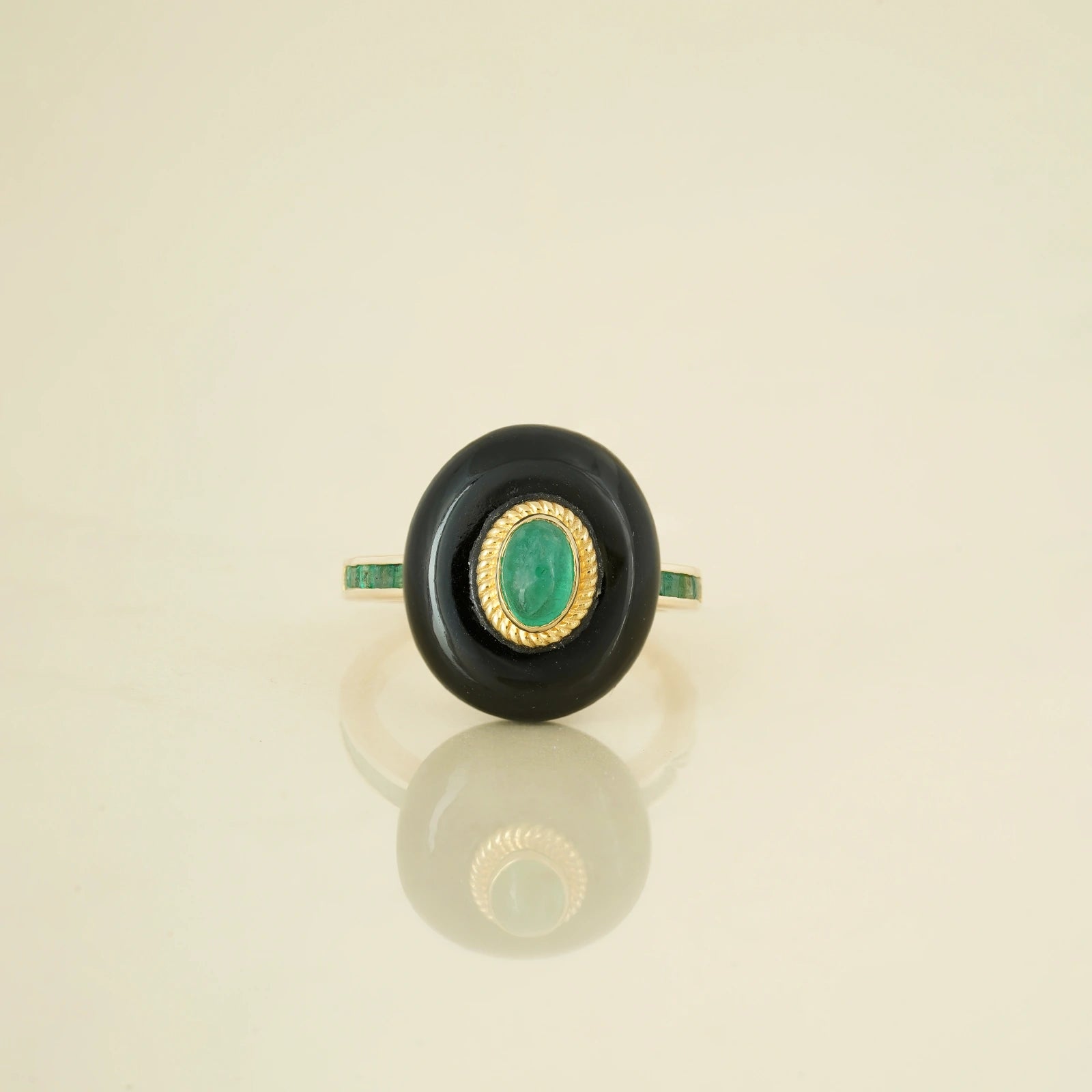 Rue Emerald Ring
