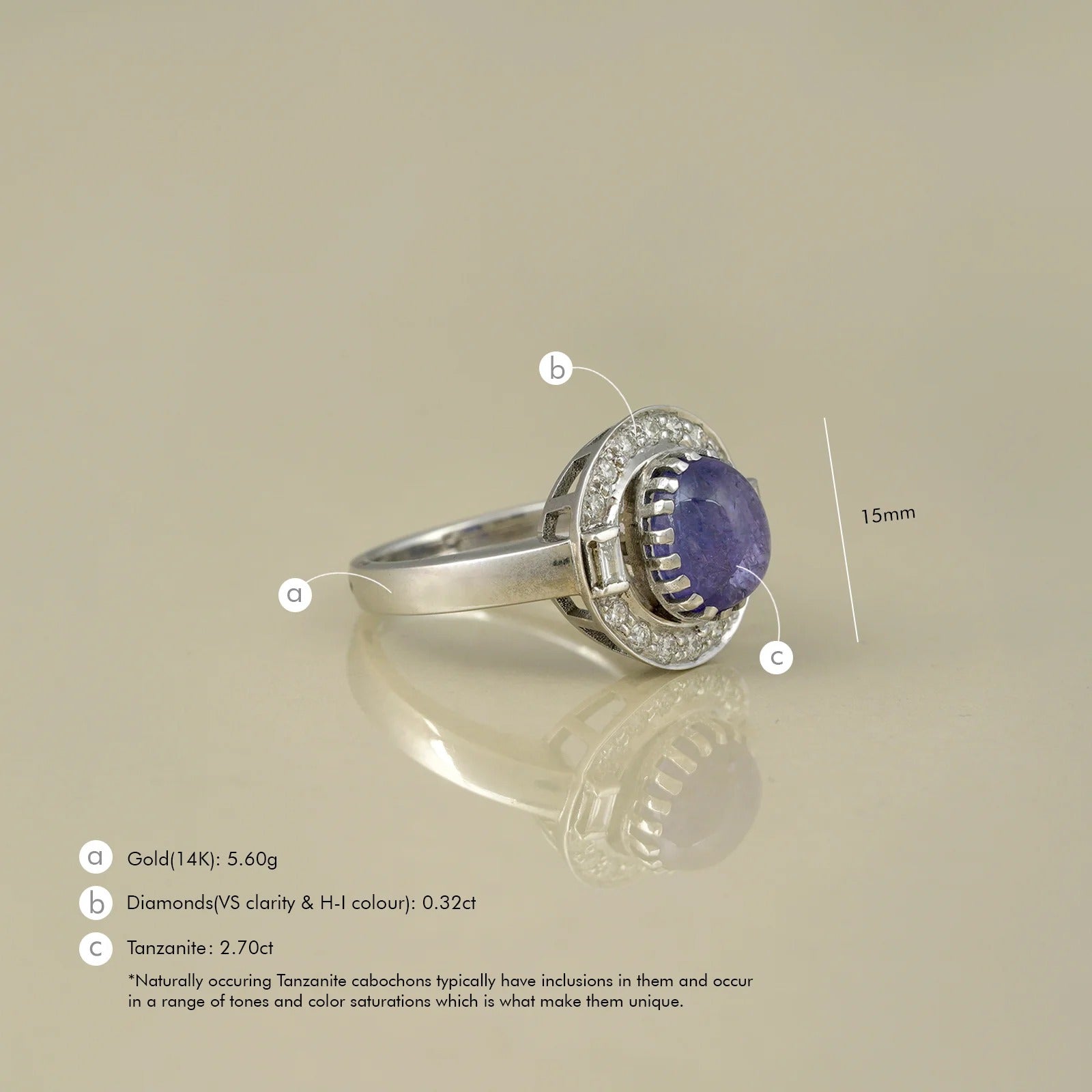 Evelyn Tanzanite Ring