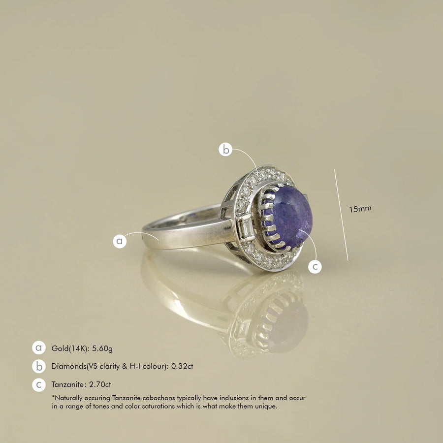 Evelyn Tanzanite Ring