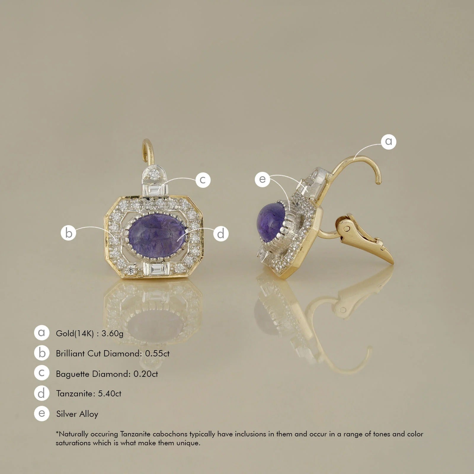 Evelyn Tanzanite Earrings