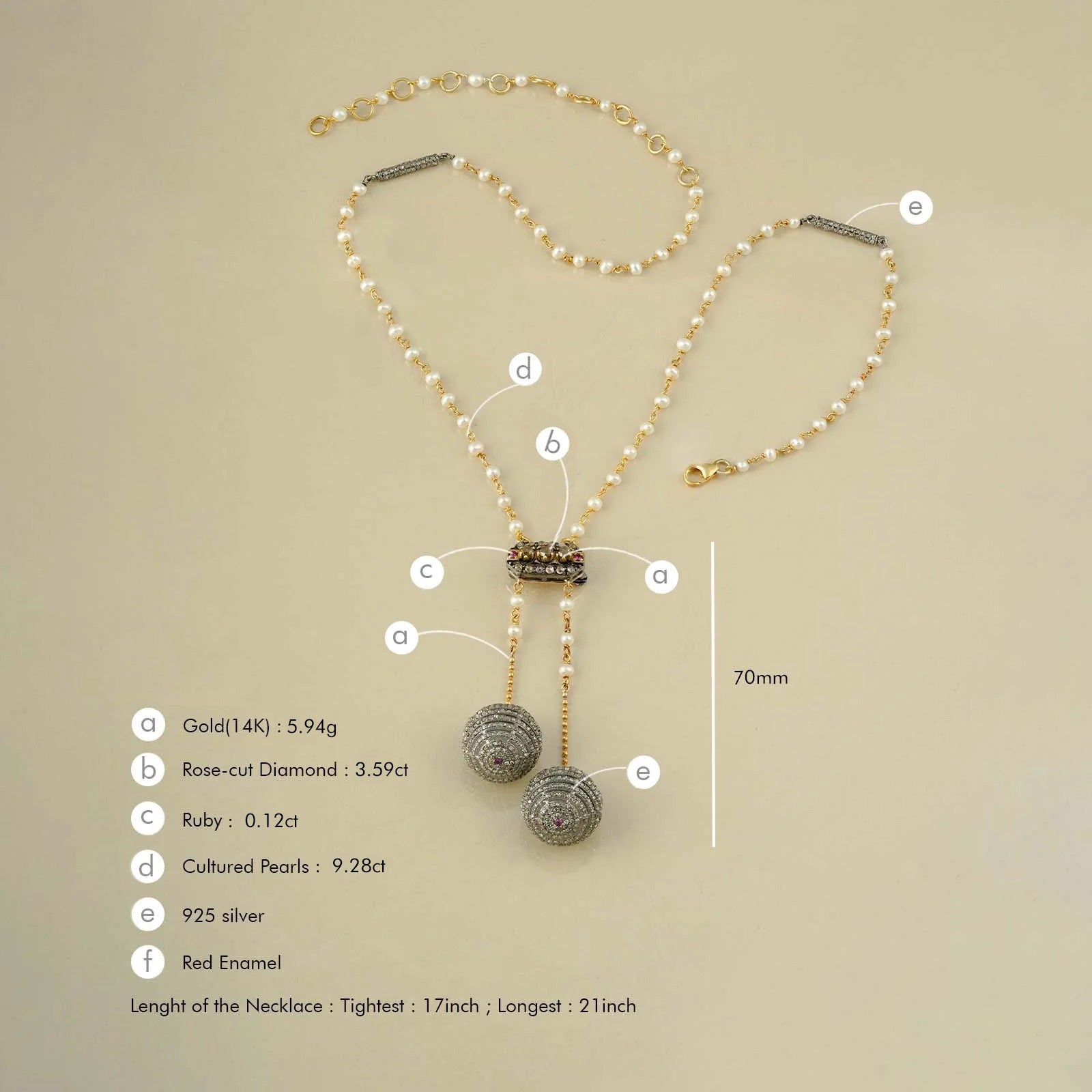 Luna Brooch and Necklace