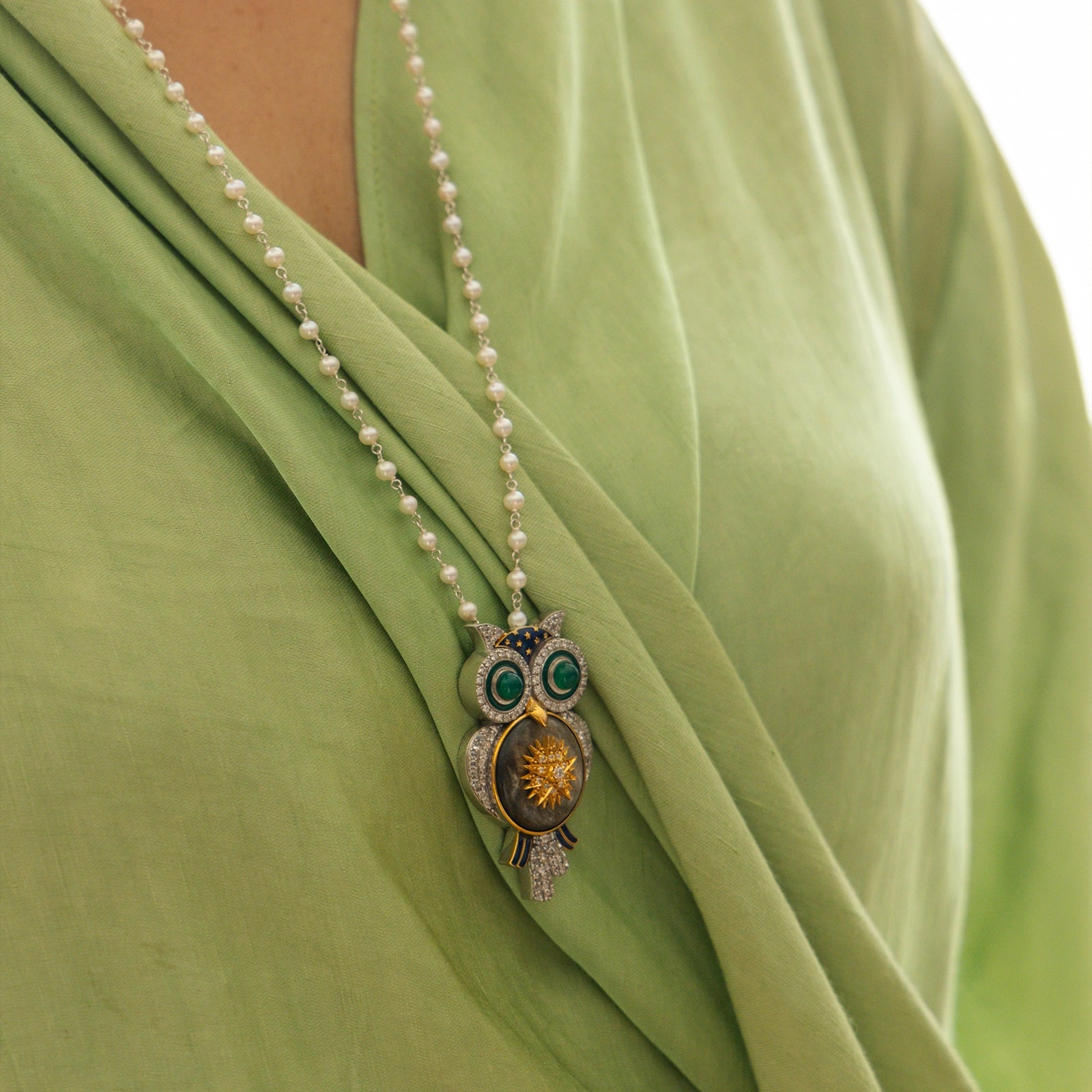 Wisdom Brooch and Pendant Necklace