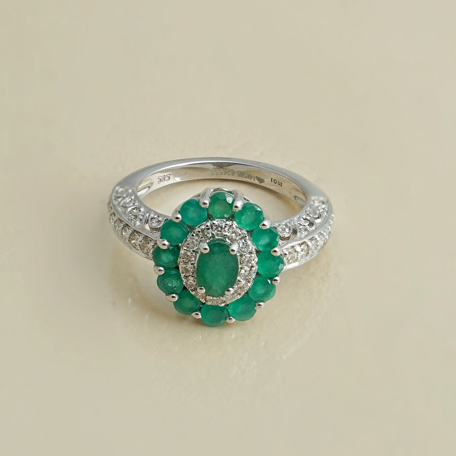 Azure Emerald Ring