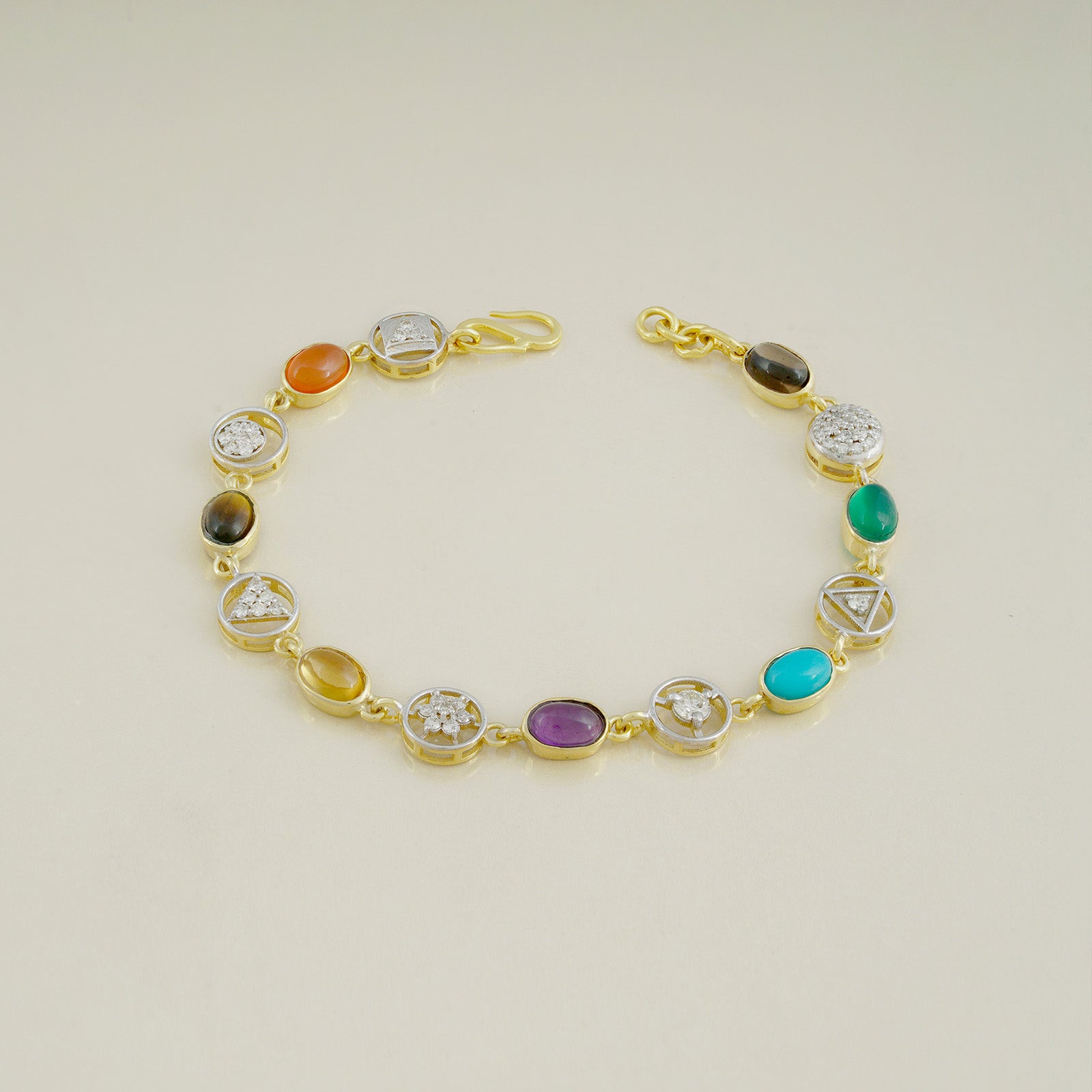 Gold and Gemstone Bracelet