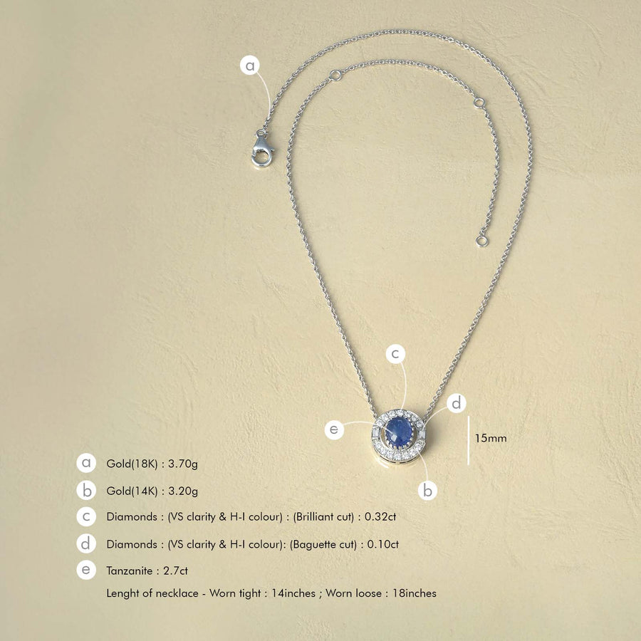 Tanzanite Pendant Necklace